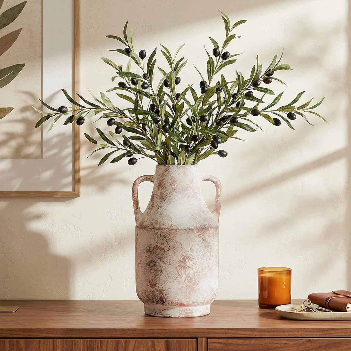 Ceramic Flower Vase / 11inch Terracotta / 11 Inch