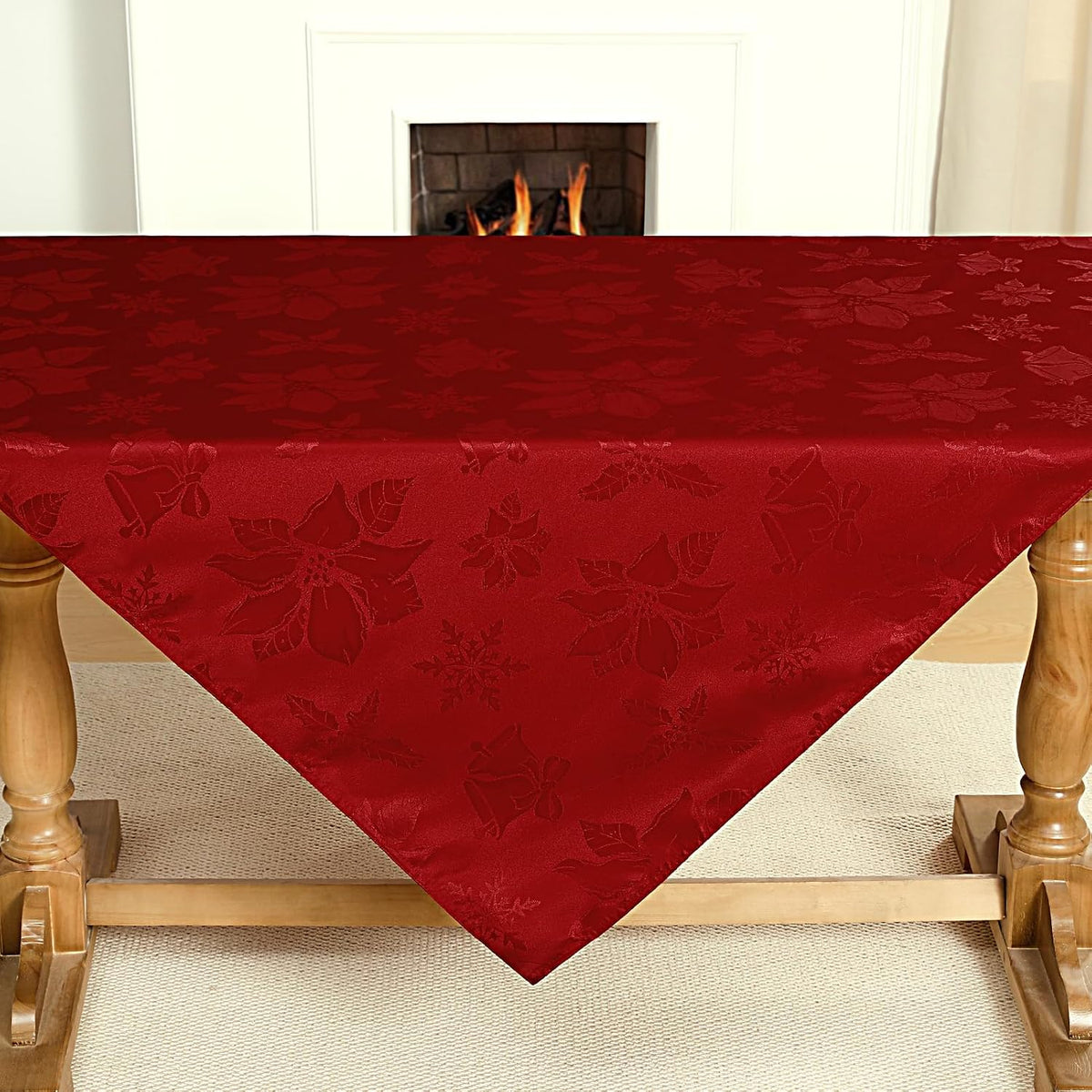 Horaldaily Christmas Tablecloth 60 x 104 Inch Rectangular Christmas Trees