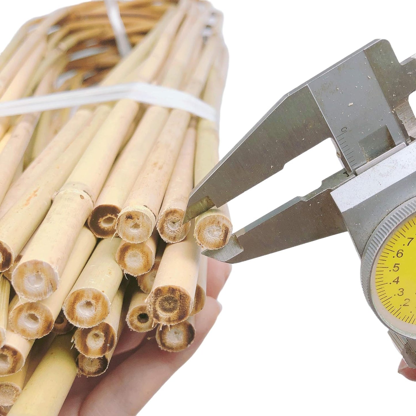 10 Pack, Handmade 24 in. Bamboo U Trellis Hoop Stakes for Garden, 2ft Bamboo U Shaped Trellis for Potted Plants Climbing