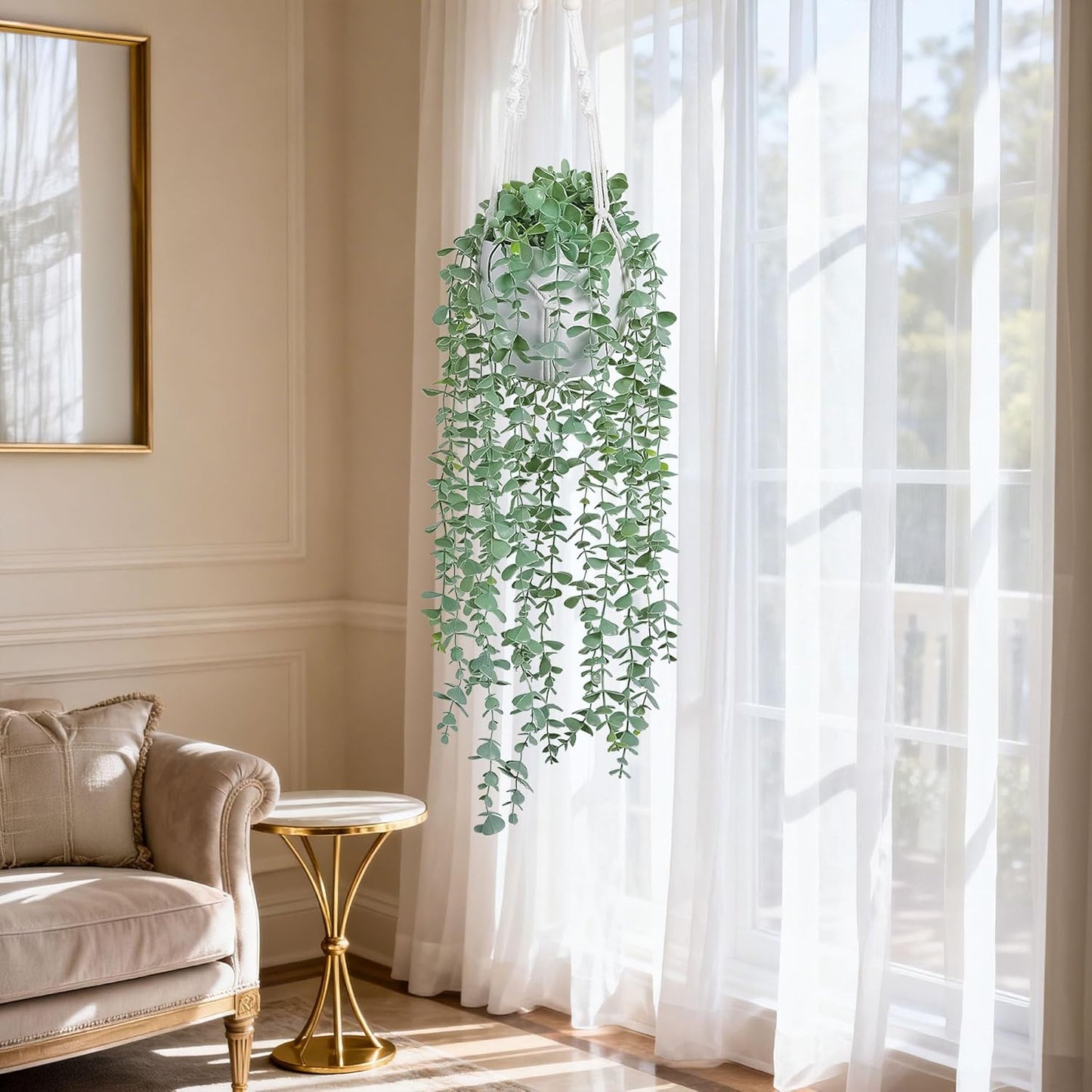 Artificial Hanging Plants / Eucalyptus / Set of 2