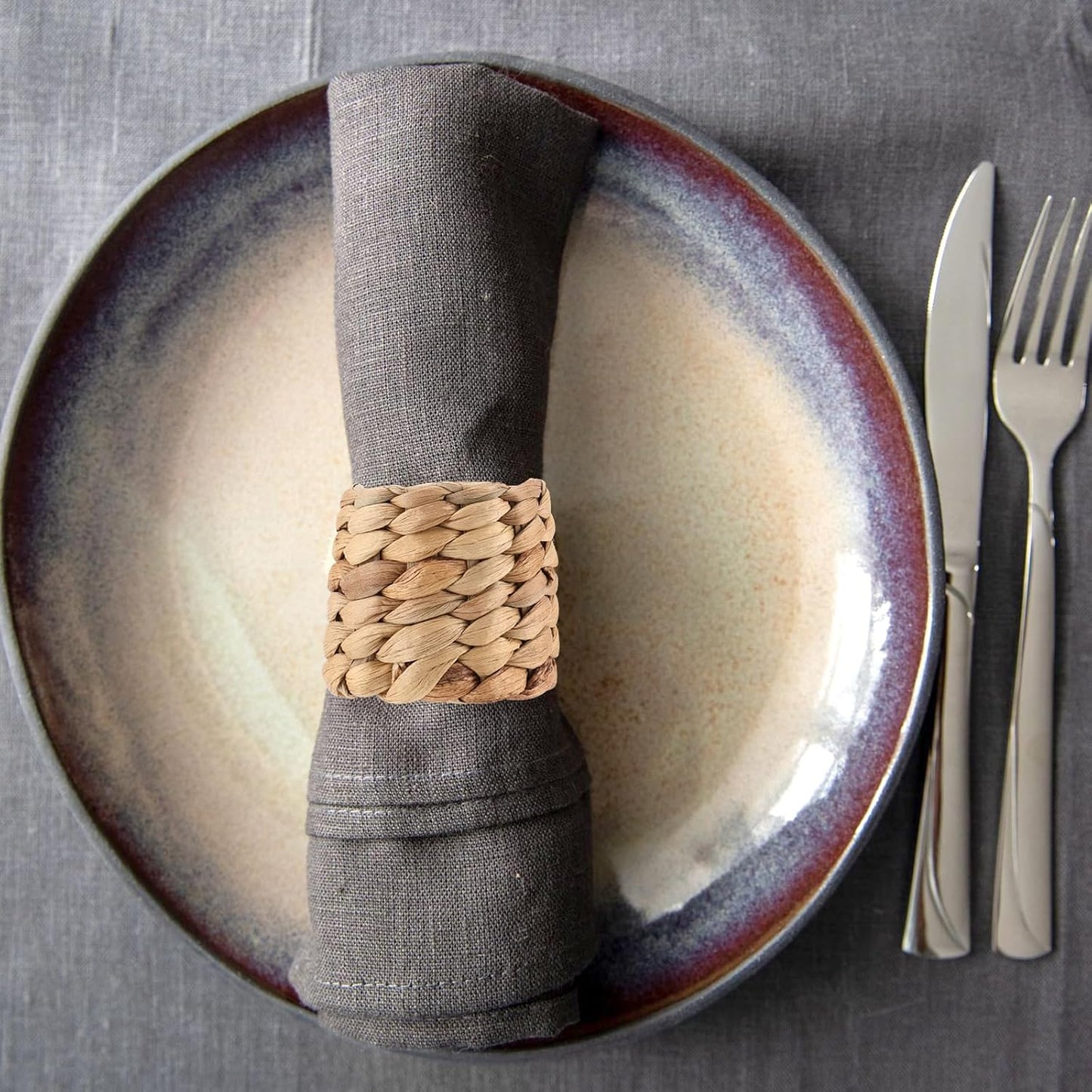 Round Woven Napkin Ring / 1.96 x 1.96 / Set of 25