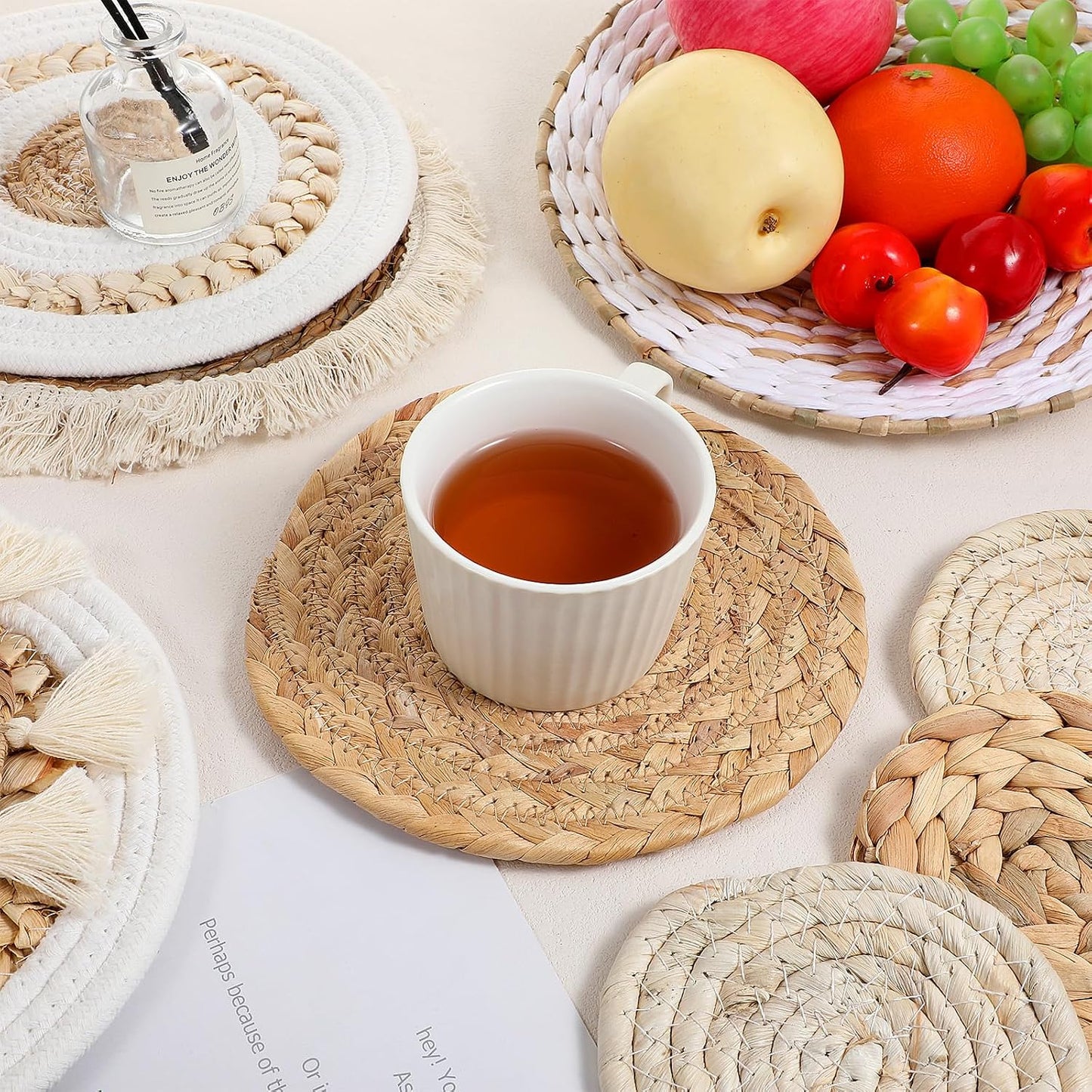 Boho Wall Basket Decor / Set of 9