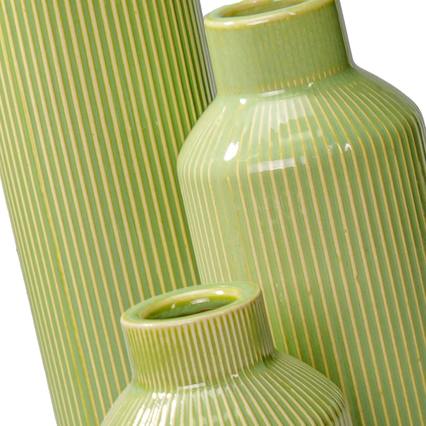 Ceramic Flower Vase / Mint Green / Set of 3