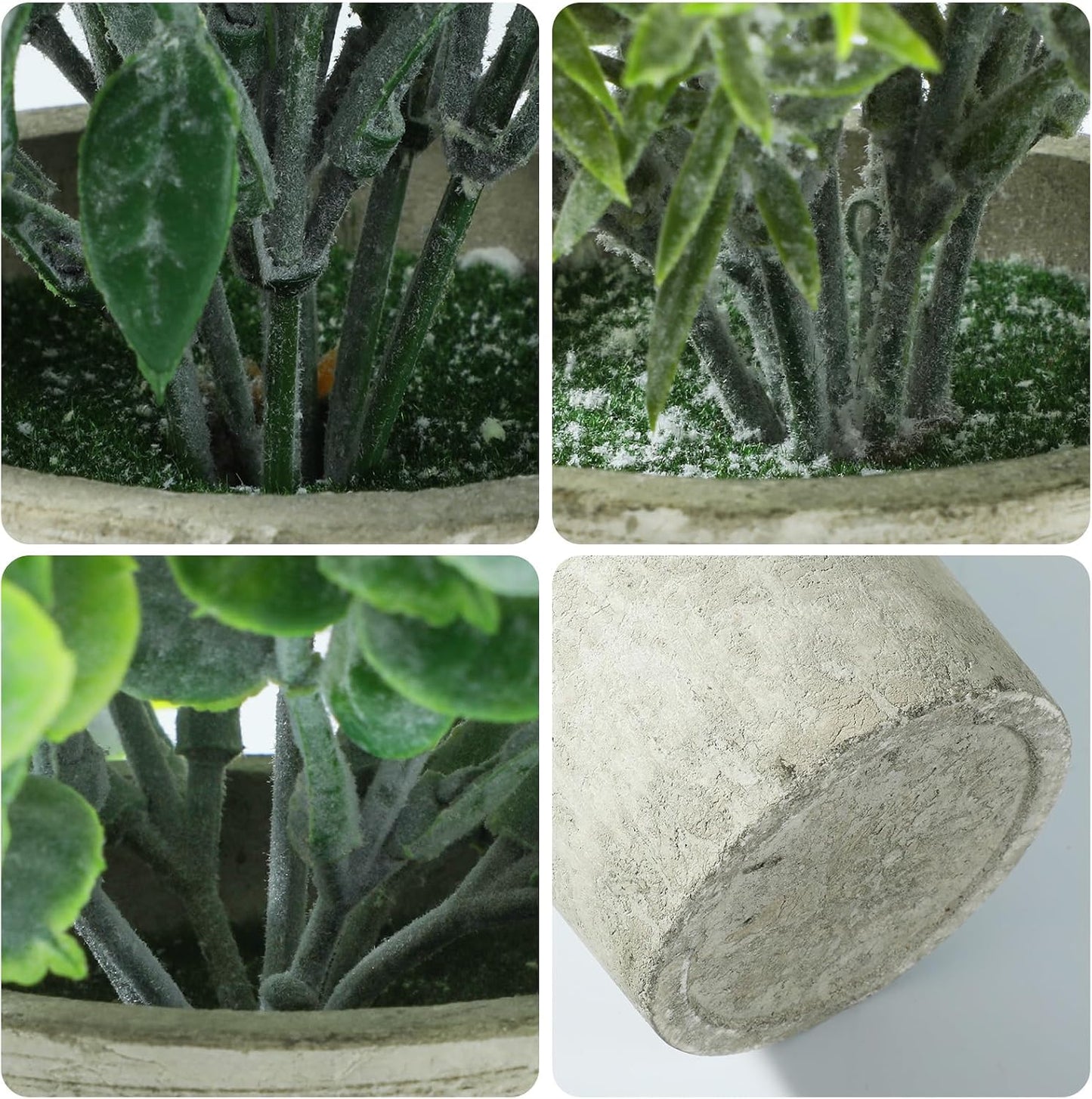 Artificial Plants Indoor / Sage Green / Set of 3