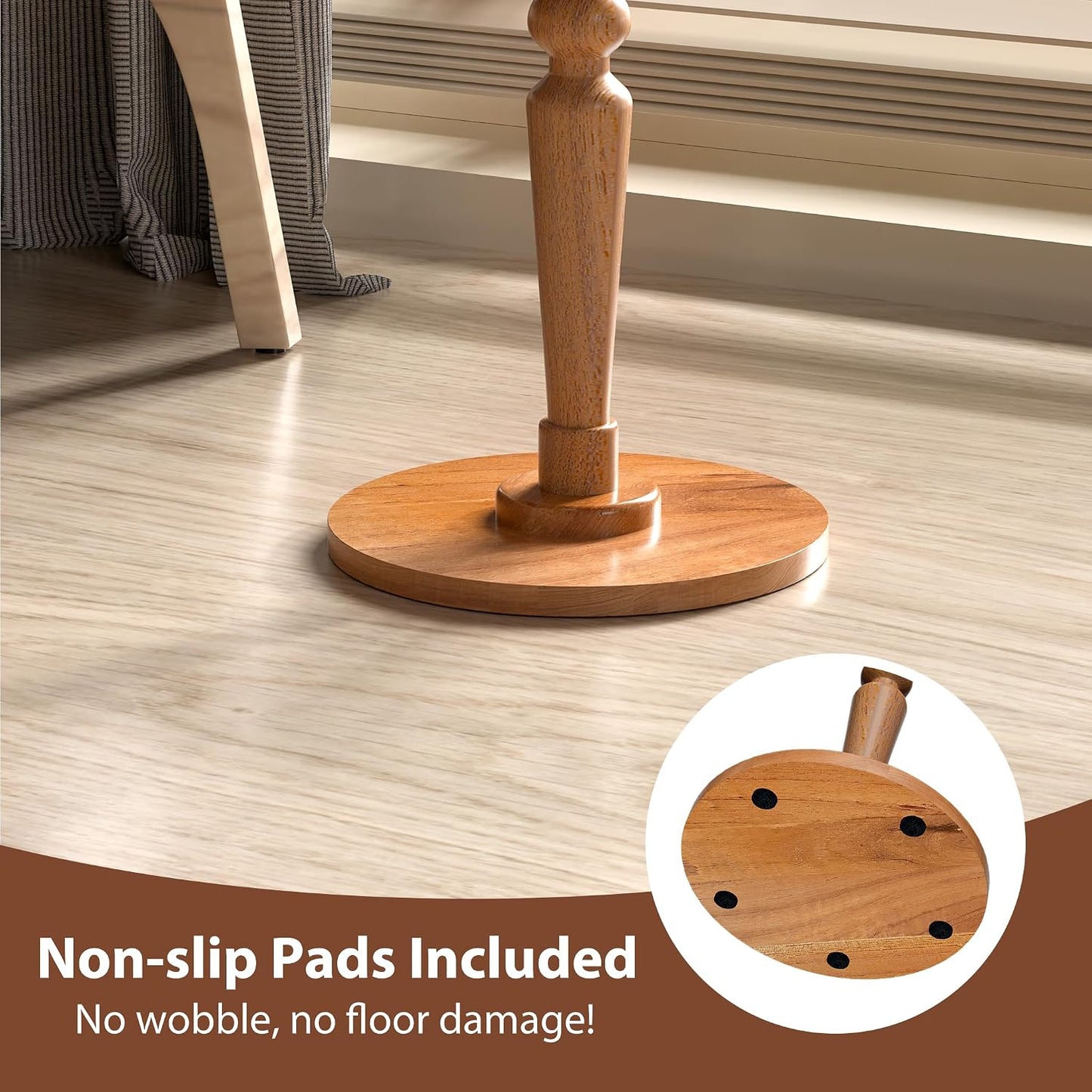 Modern Accent End Table / Natural