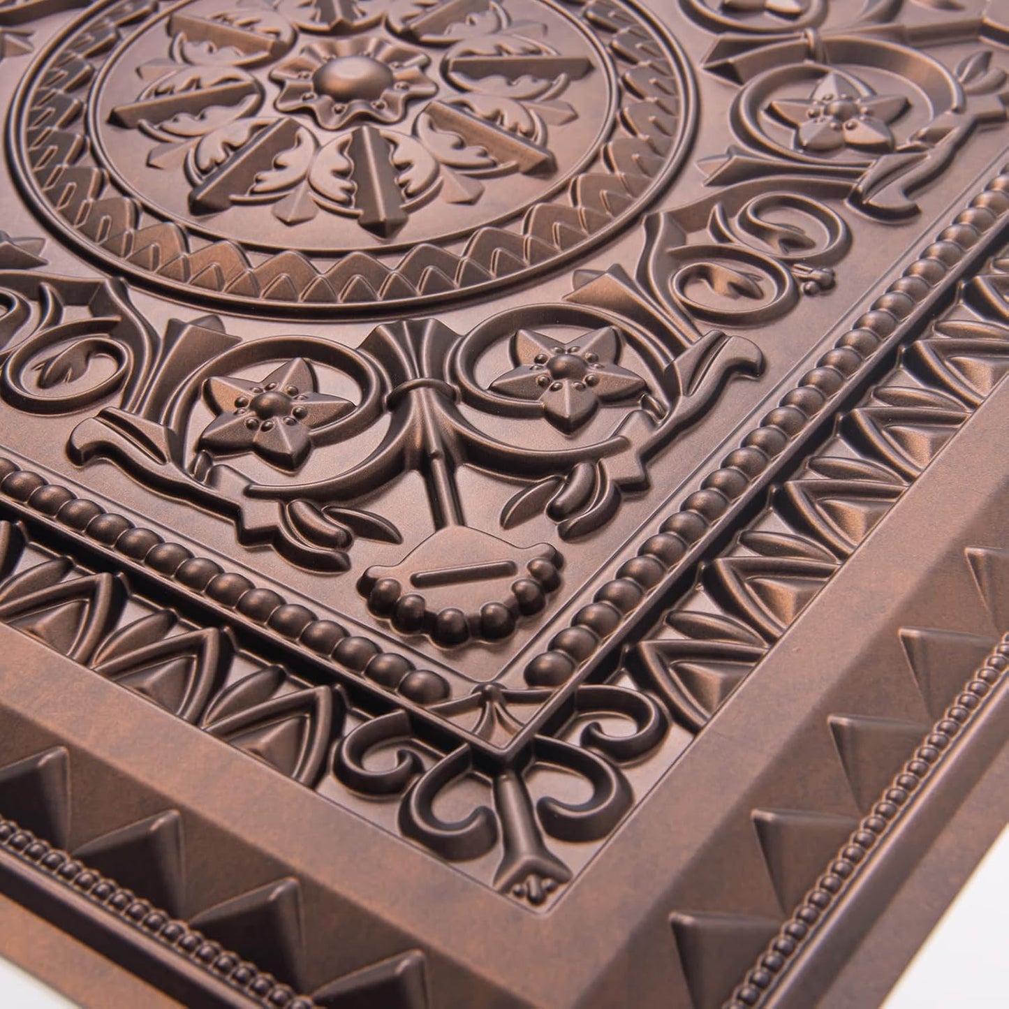 Drop Ceiling Tiles / 24 x 24 / Antique Copper / Set of 12
