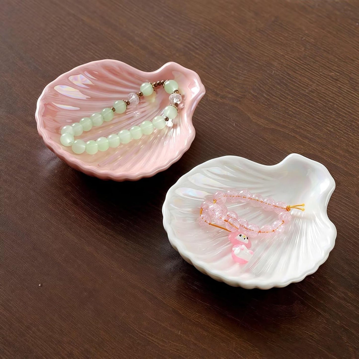 Iridescent Surface Jewelry Tray / Pink