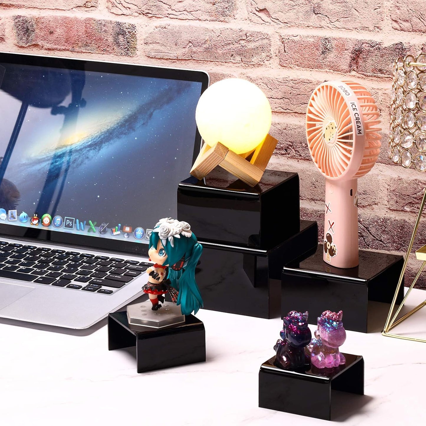 Product Stand / Acrylic Display Risers / Black / Set of 2