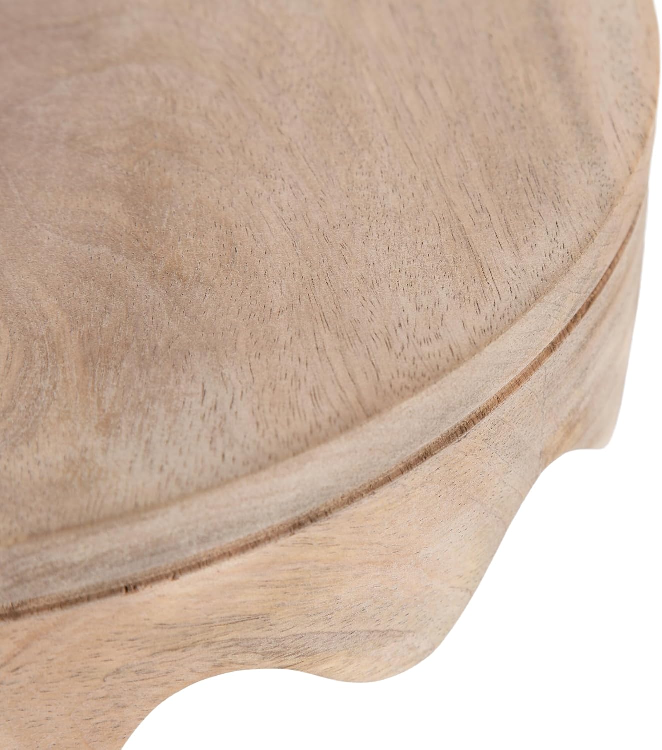 Fairlee Decorative Wavy Round Tray / Natural / 12 Inch / Set of 12