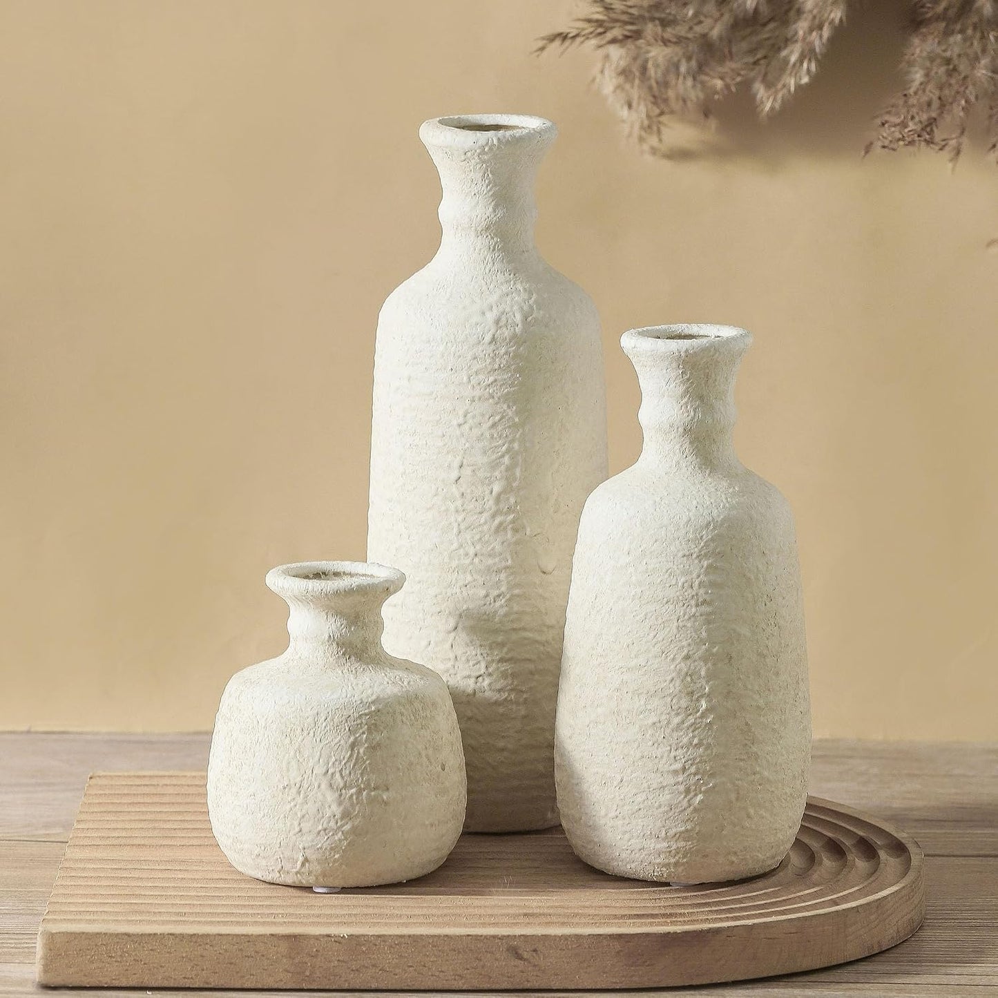 Ceramic Vase / 011 Vase Set - White / Set of 3