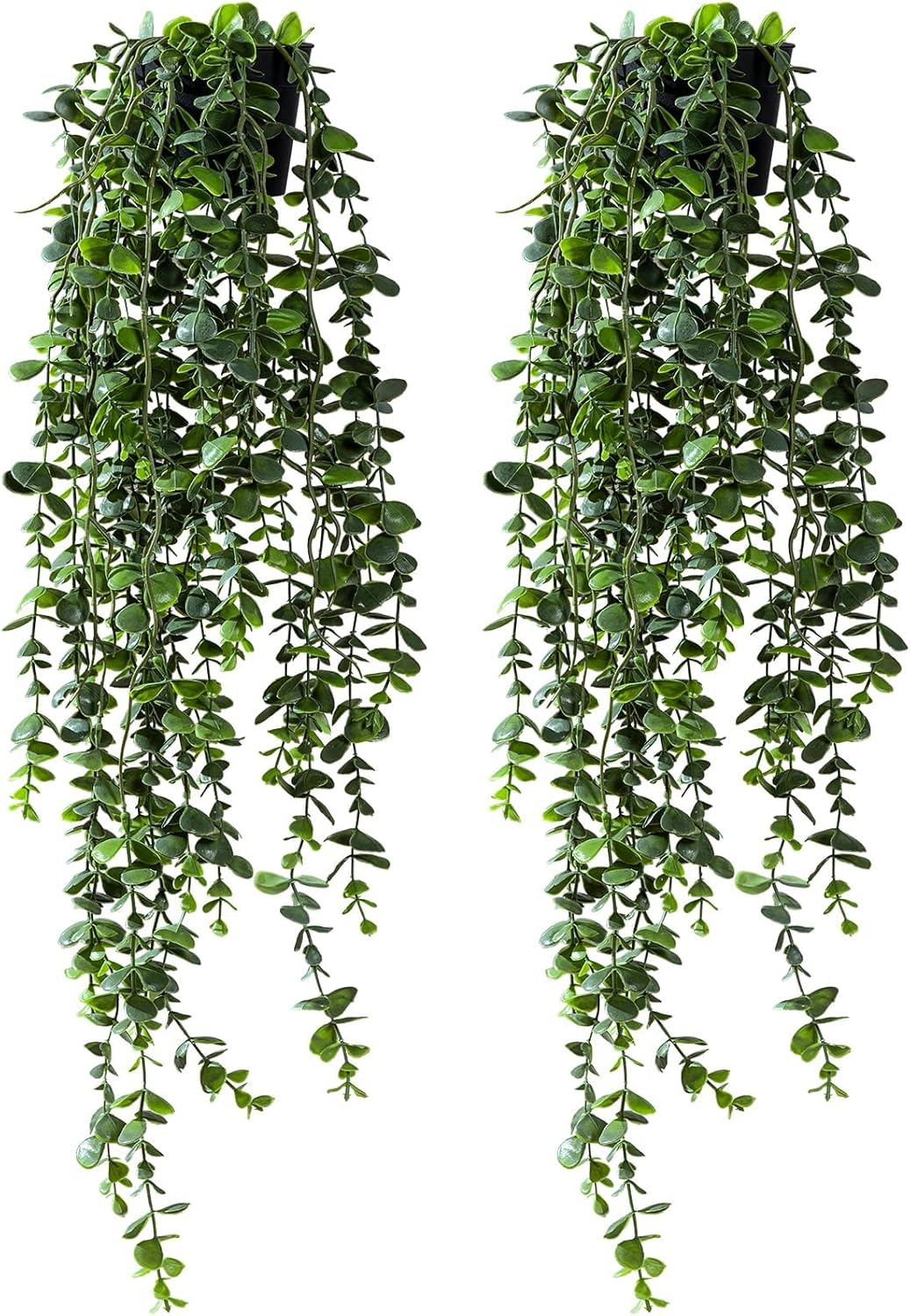 Artificial Hanging Plant Faux Plant Ivy Vine Faux Eucalyptus Vines Fake Potted / Type 7 / Set of 2