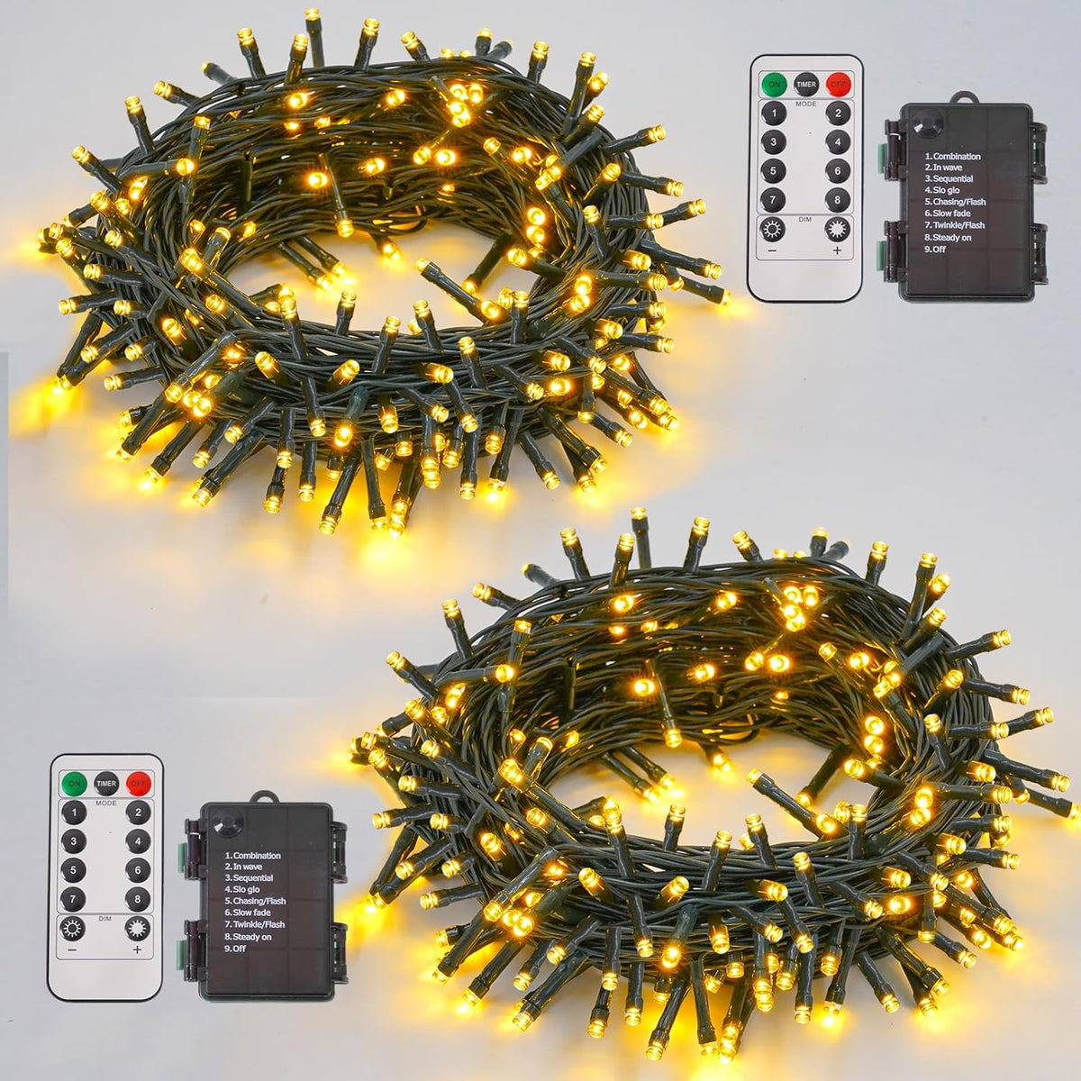 Riakrum 6 Pack Halloween Pumpkin LED Lights, Green,Warm Light