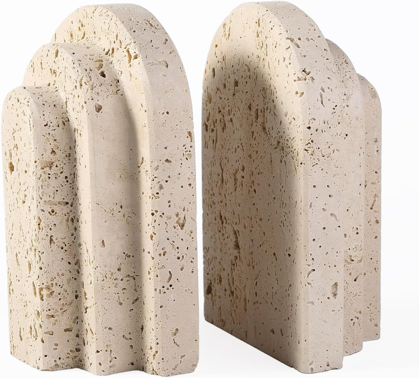 Heavy Duty Bookends / Arched-beige
