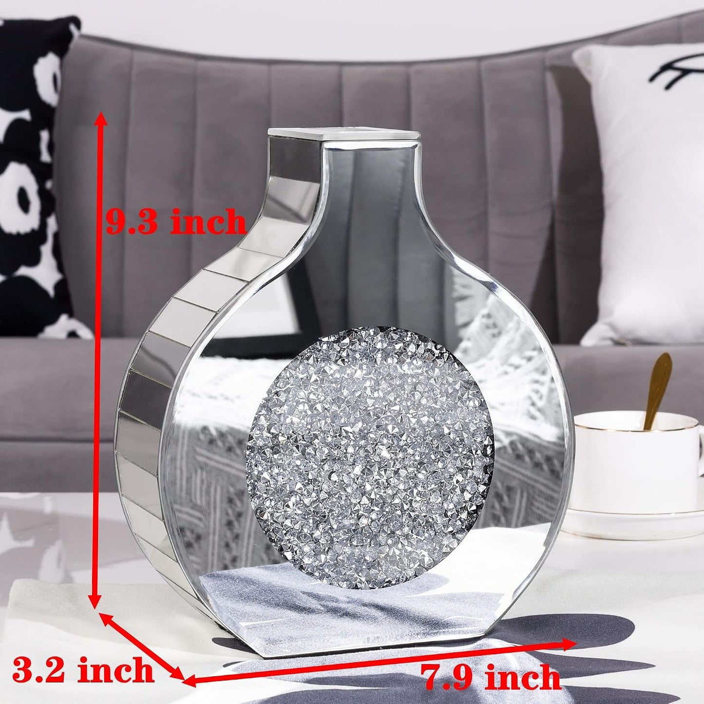 Flower Vase Mirror Finish Vases for Decor
