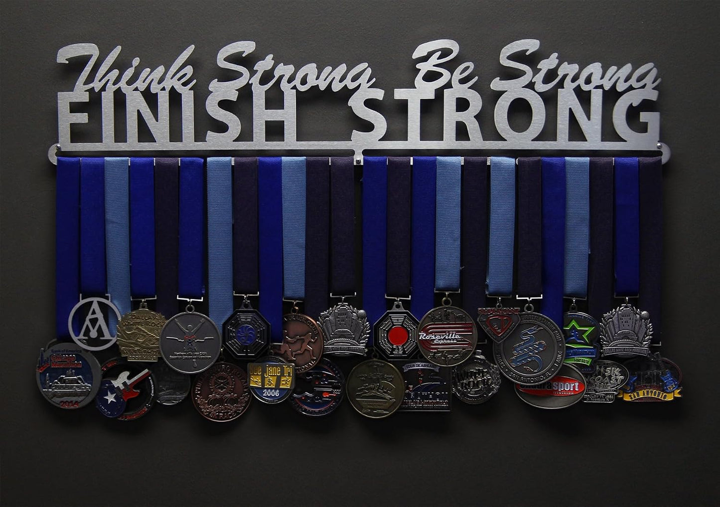 Allied Medal Hangers - Think Strong, Be Strong, Finish Strong - Multiple Variations Offered - Medal Award Holder