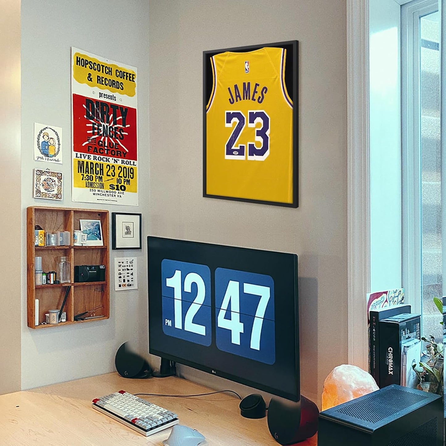 1DOT2 16x20 Small Shadow Box Frame, Pine Wood Jersey Frame Display Case | Grade A Natural Pine Wood,HD Acrylic Front