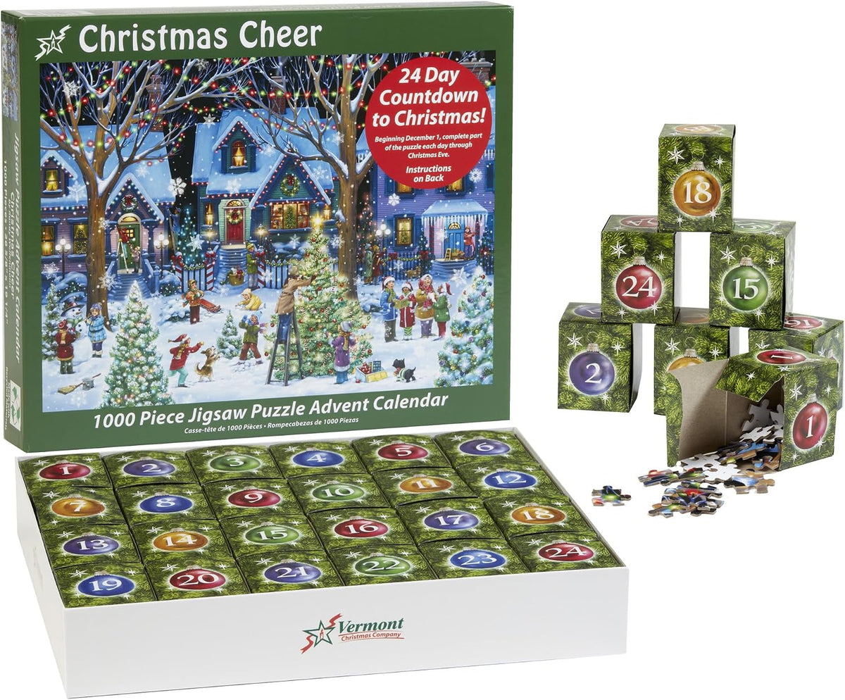 Reusable Christmas Advent Calendar with Pockets Door Wall Hanging