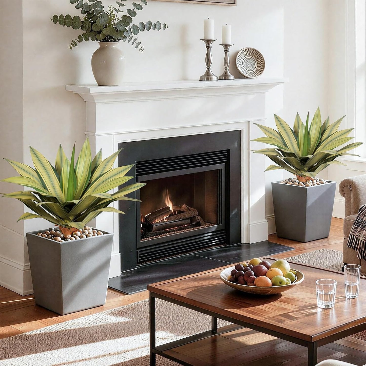 Artificial Plant Outdoor 22" Tall / Agave / Set of 22
