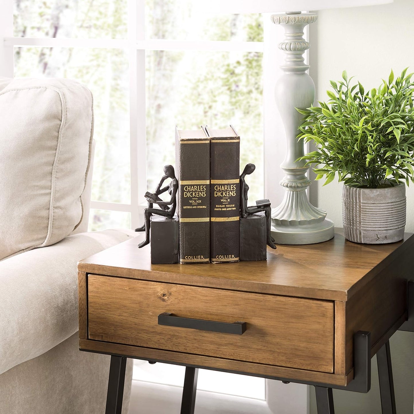 Decorative Cast Iron Bookend Set