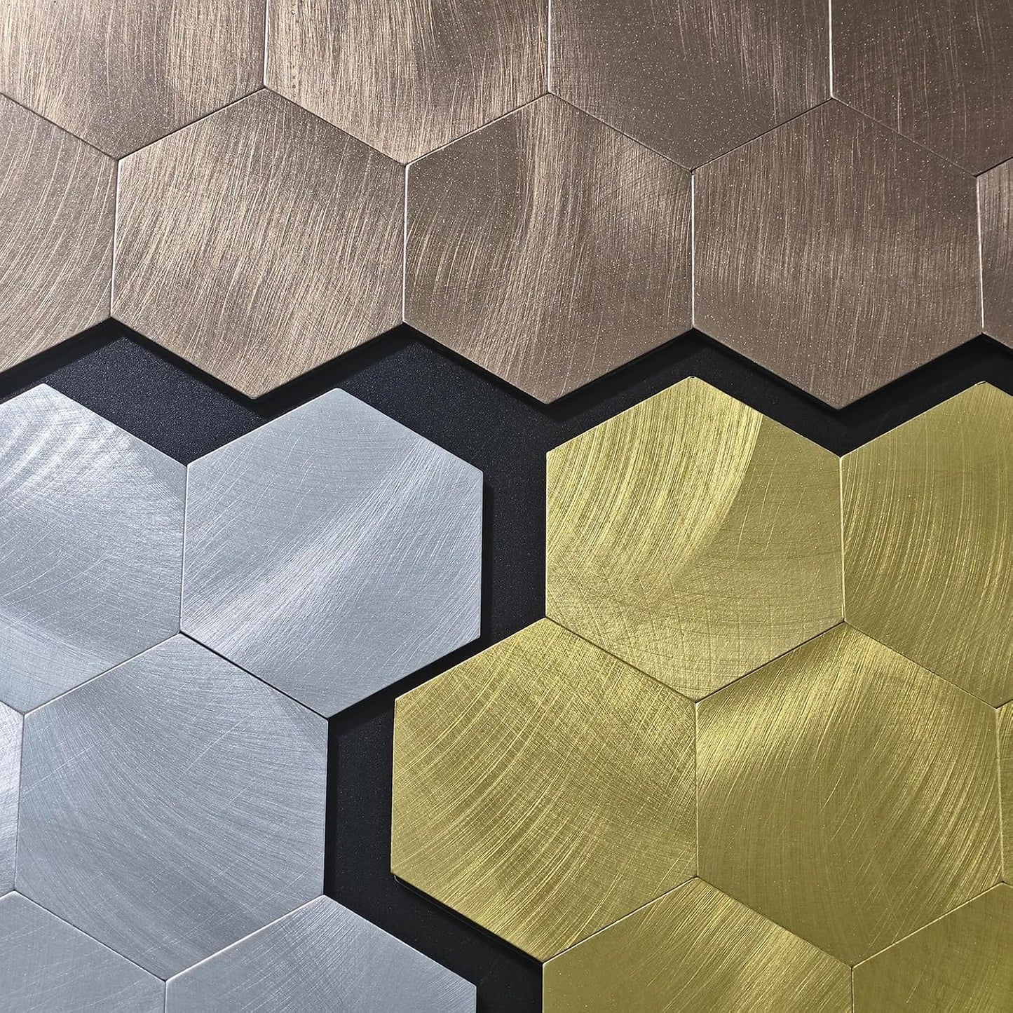 Peel & Stick Mosaic Wall Stickers / Copper / Set of 10