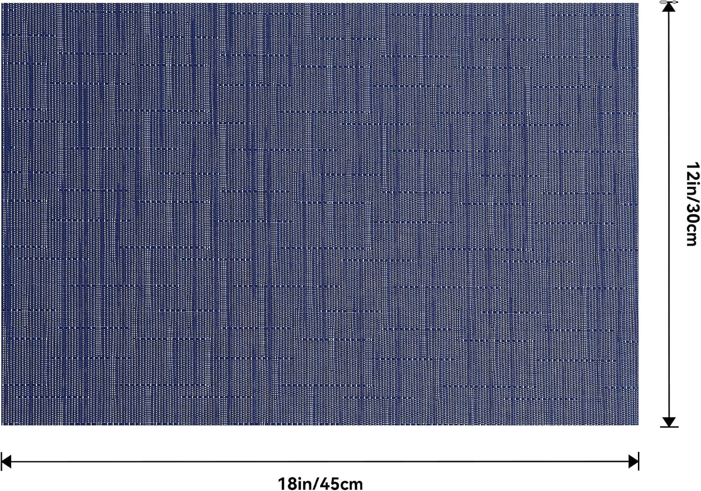Washable Durable PVC Vinyl / E1- Blue / Set of 6