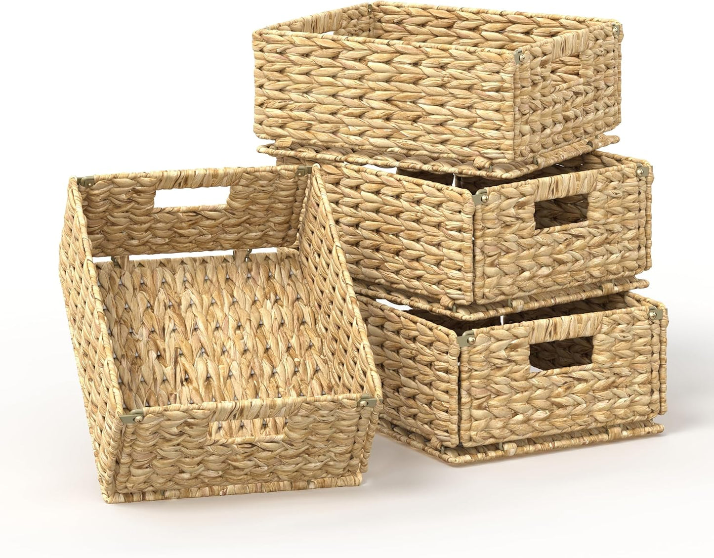 Pantry Wicker Storage Baskets / Set of 4