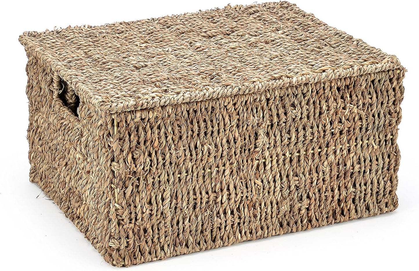 Rectangular Seagrass Baskets / Natural / Small / Set of 3