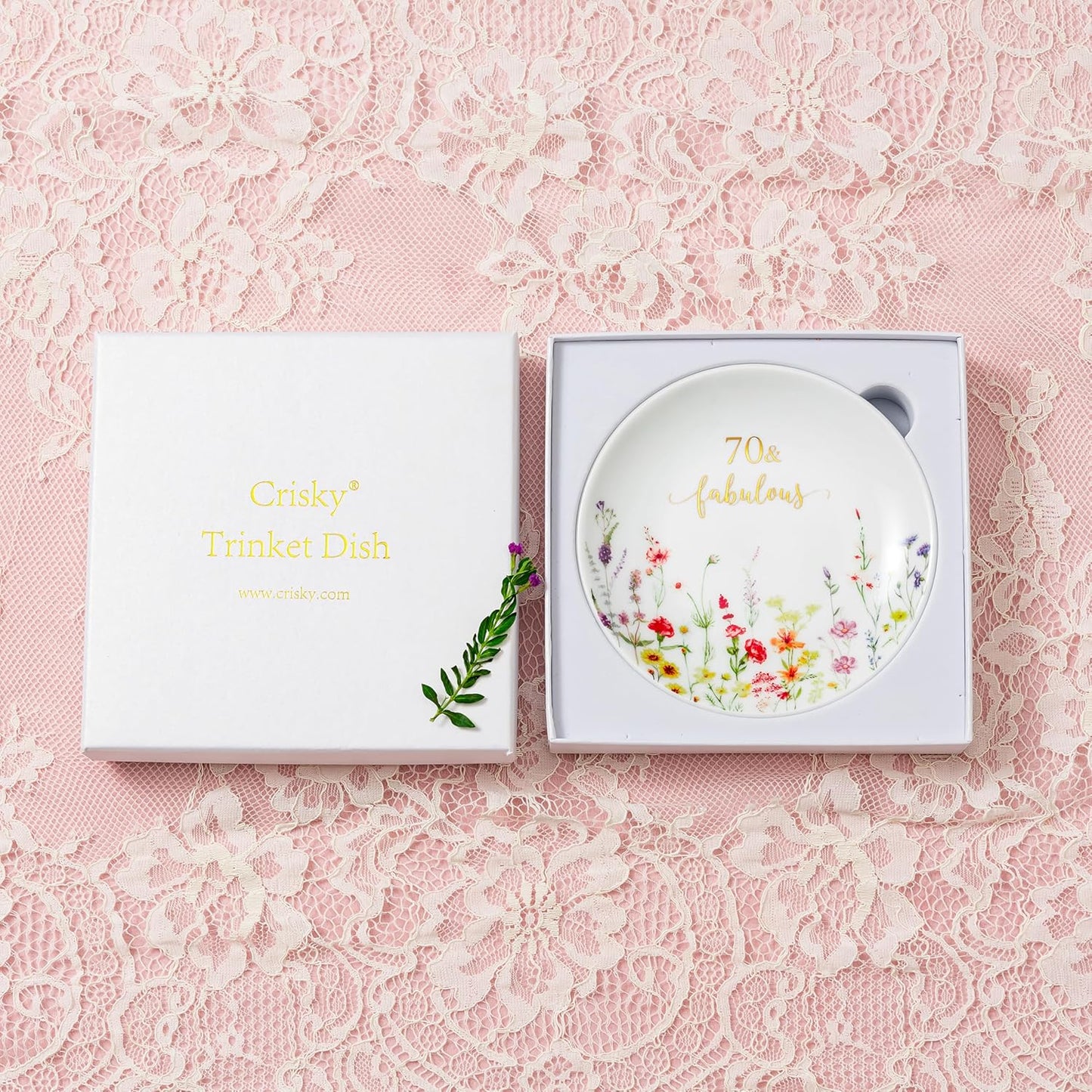 70 Fabulous Jewelry Ring Dish for Women 70th Birthday Gifts Idea for 70 Year / Birthday 70 Fabulous