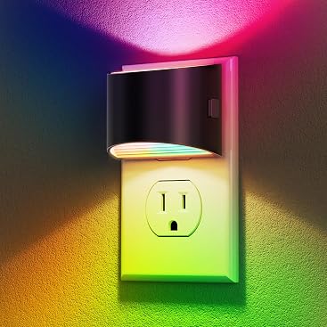 DORESshop Night Light, Night Lights Plug into Wall, Adjustable, RGB