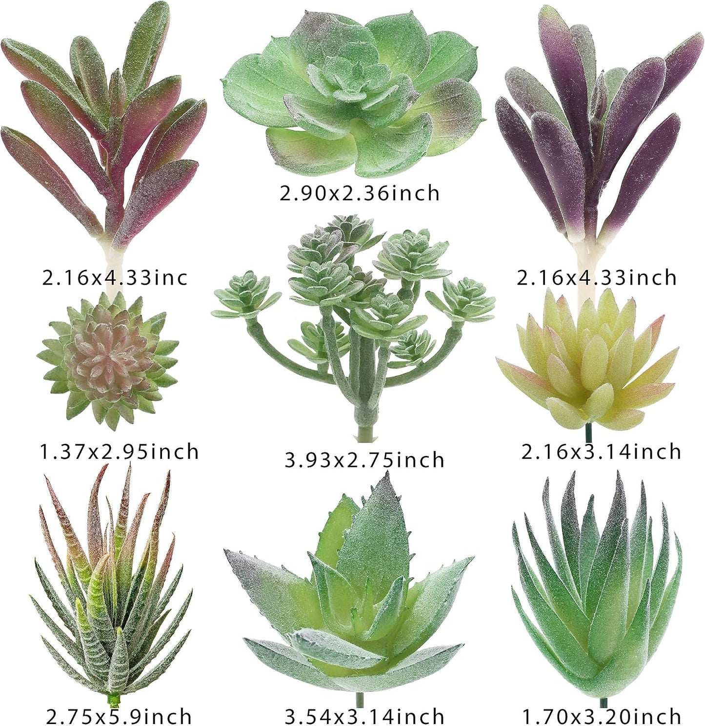 Artificial Succulent Plants / Set of 18