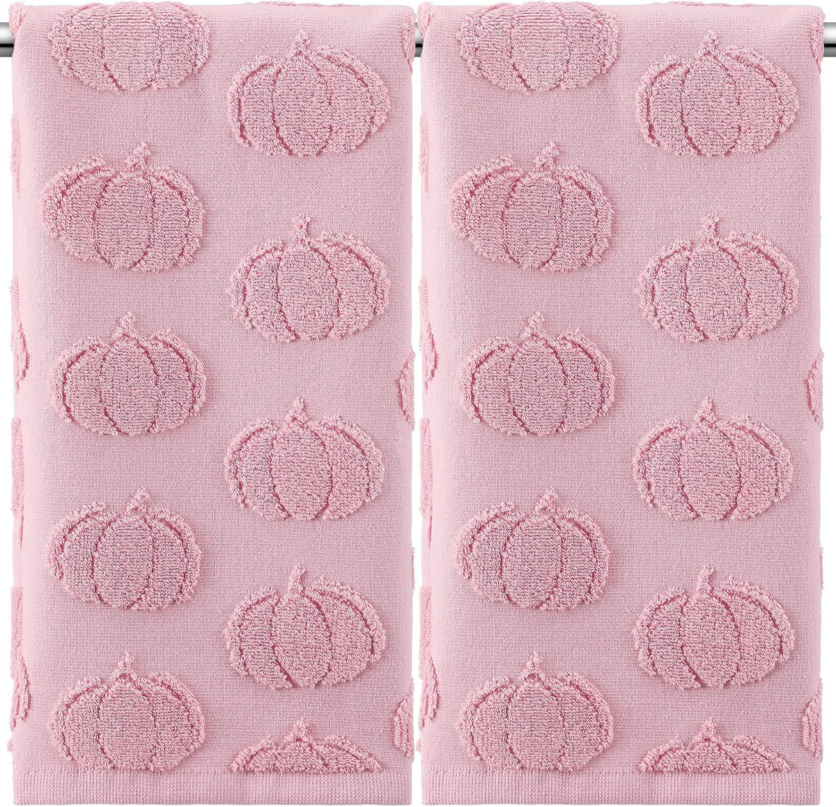 SKL Home Halloween Spider Web Hand Towel Set-2pc, 100% Cotton, Black/Gold