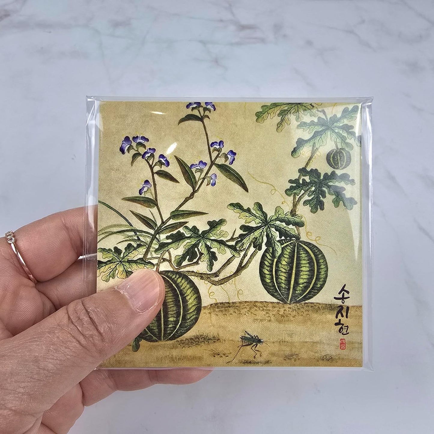 Korean Hanji Drink Coasters / Set of 4