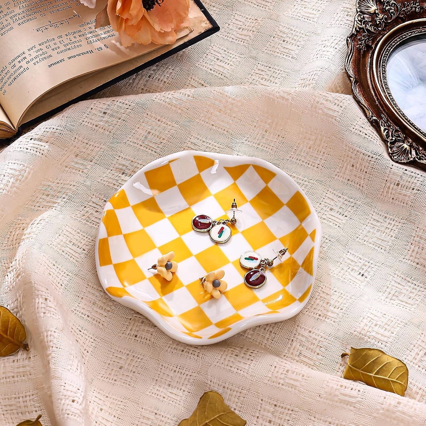 Ceramic Jewelry Tray / Orange