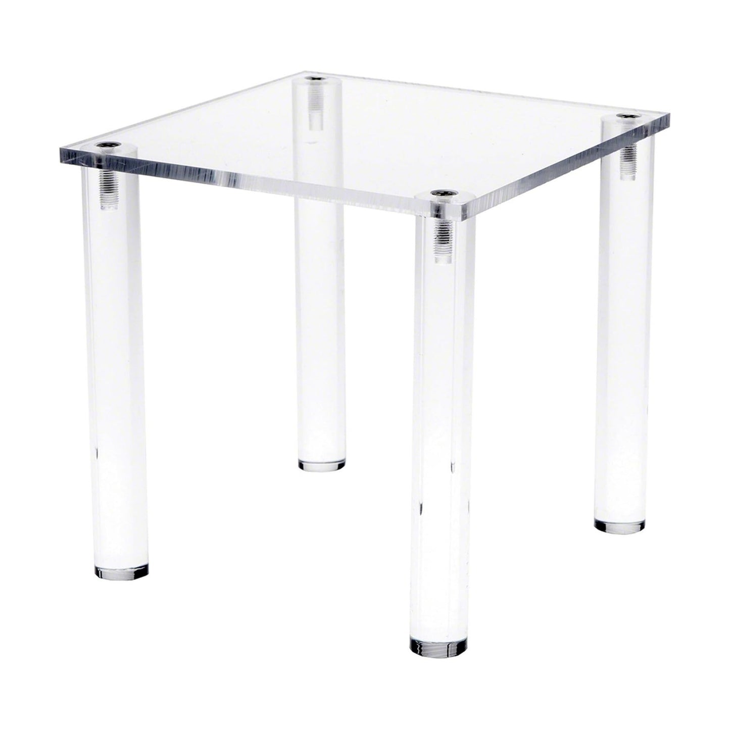 Acrylic Square 4-Leg Display Riser / 6 x 6 x 6 / Clear