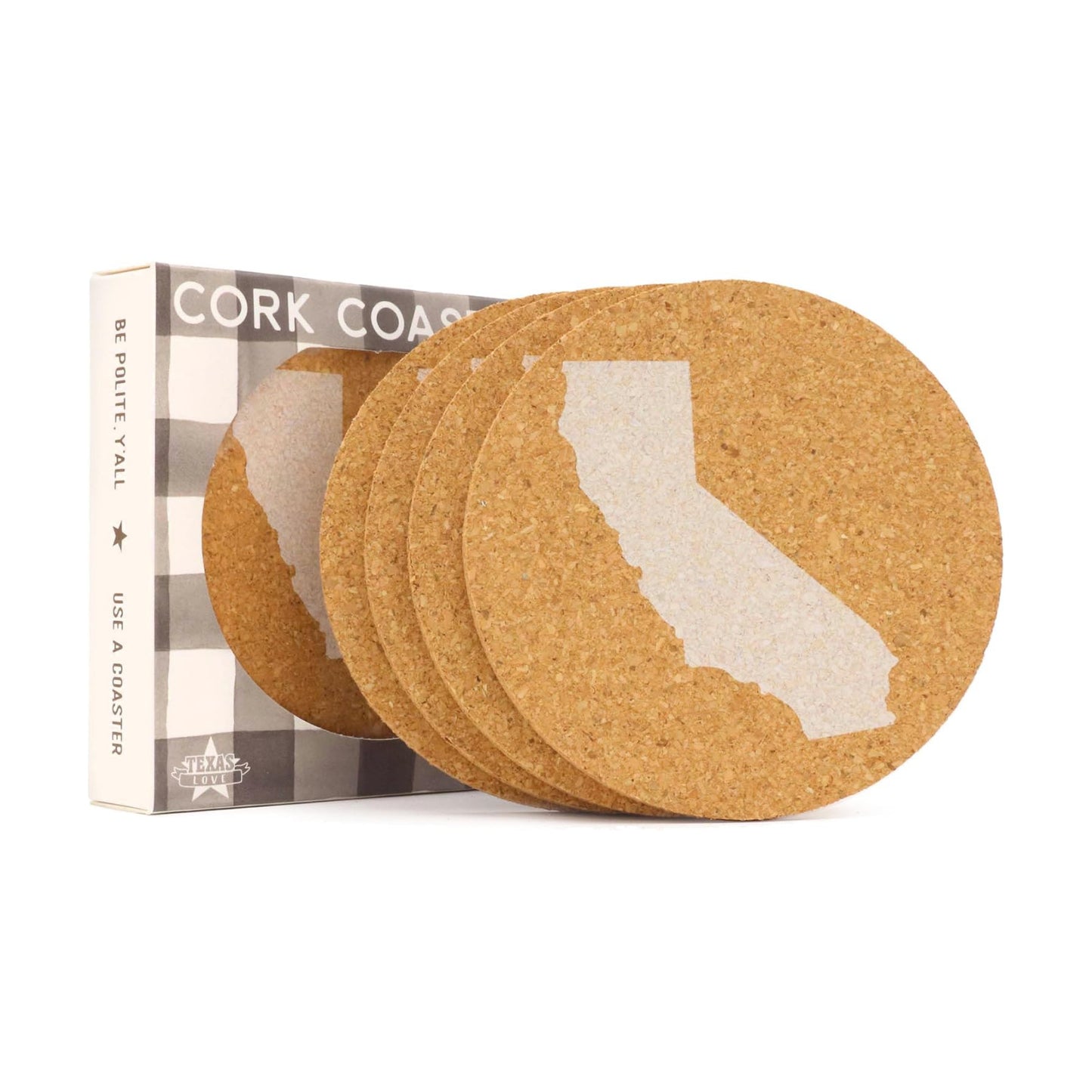 Themed Gift Set for Men Home / California / 3.5 Inch / Set of 4