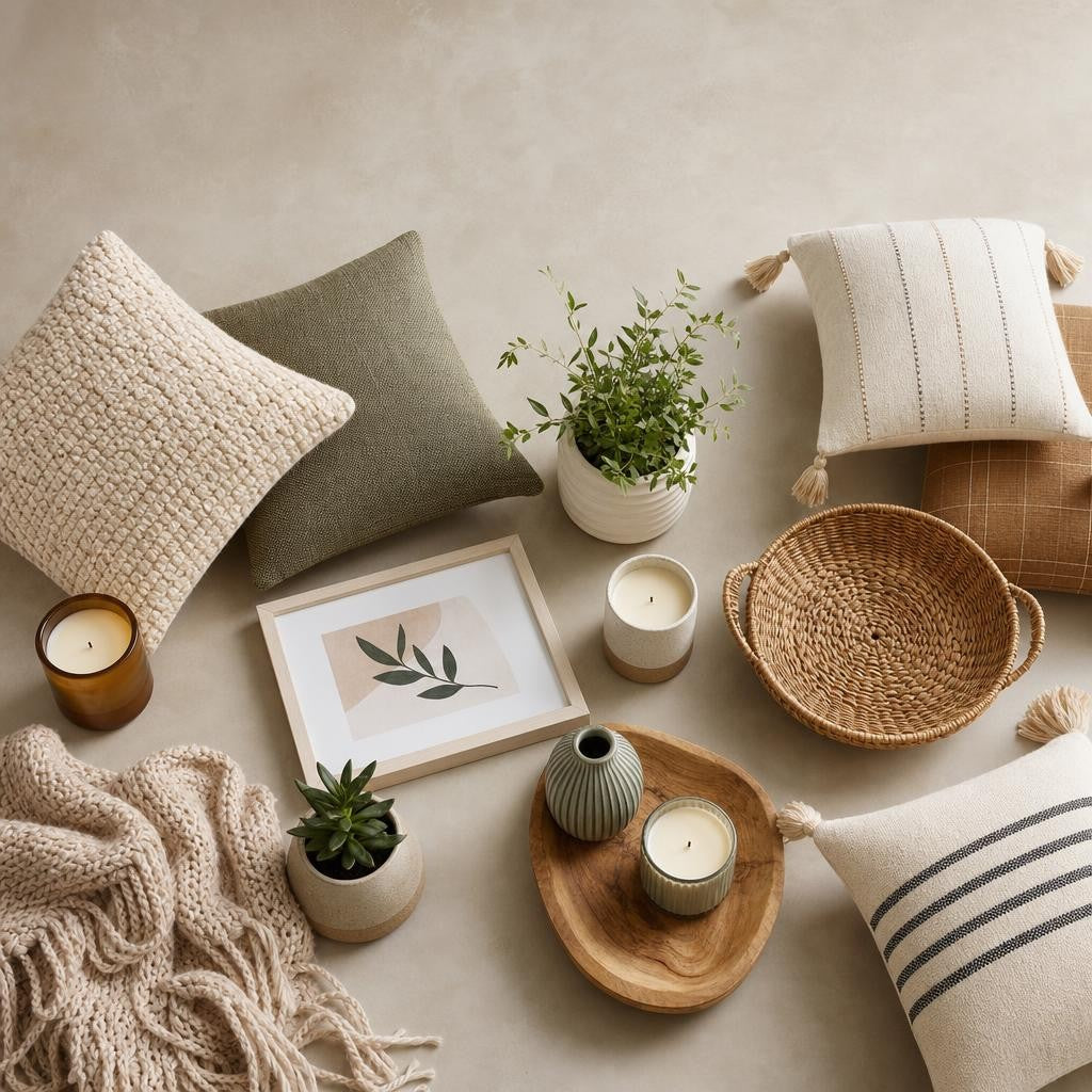 New home decor under $30 featuring wicker baskets, rattan and silicone bathroom trays
