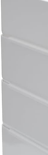 TRU RED Side-Load Stackable Letter Tray, Plastic, White, 12/Carton | High-volume desktop organizer for paper and