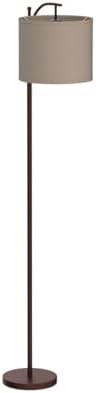Floor Lamp for Living Room, LED Standing Lamp Tall Industrial Floor Lamp Reading for Bedroom, Office (9W LED Bulb, Wood