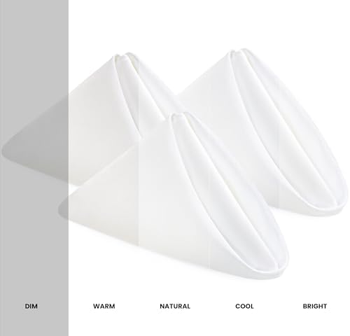 Utopia Home [12 Pack, White] Cloth Napkins 20x20 Inches, 100% Polyester
