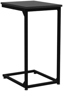 AMHANCIBLE C Shaped End Table Set of 2, Couch Side Table that Slide Under