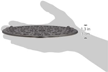 Lodge Cast Iron Meat Rack and Trivet, Pre-Seasoned, 8 Inches | Cast Iron Rack & Trivet for Roasting Meats, Elevating