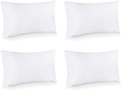 Utopia Bedding Throw Pillows, Decorative 14x22 Pillow Inserts, Set of 4