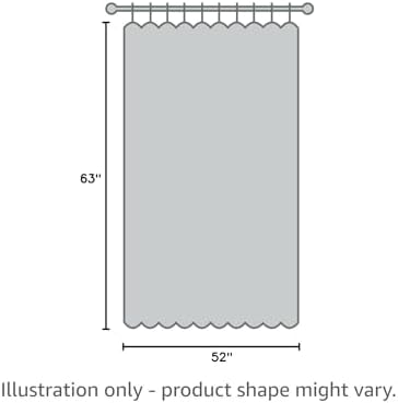MIULEE 100% Blackout Linen Curtains for Bedroom 52x63 Inches Copper Brown