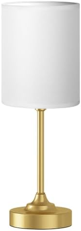 Fenmzee Gold Bedside Lamp for Bedroom - 3-Way Dimmable Touch Table Lamp