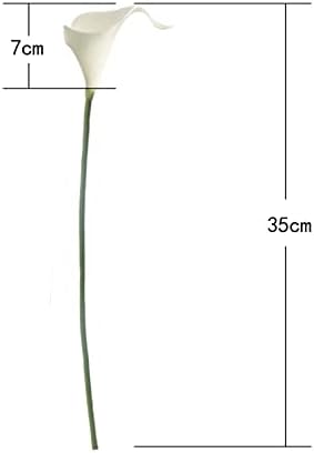 Letjolt White Artificial Calla Lily 12Pcs Realistic Flowers Bouquet