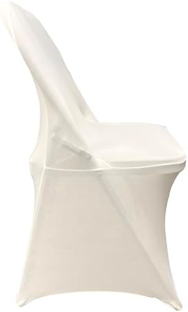 HAINARverS Stretch Spandex Folding Chair Covers 30PCS Ivory