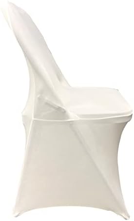 HAINARverS Folding Chair Covers for Wedding, 10pcs Ivory