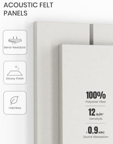 Fluxynara 48" x 36" Large Felt Bulletin Board, Milky White