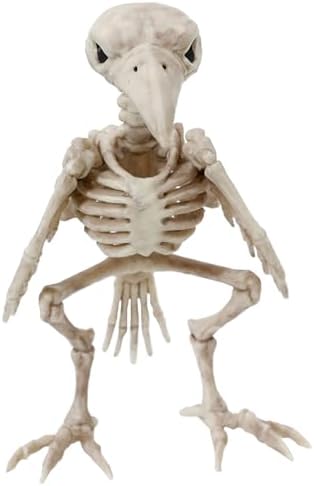 Seasons 7.8" Skeleton Raven Halloween Decoration