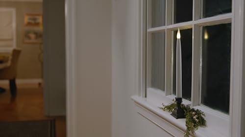 612 Vermont Battery Operated LED Taper Window Candles with Timer
